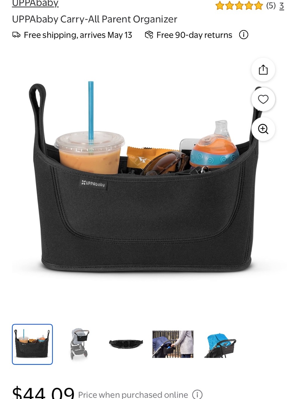 Black Carry-All Parent Organizer